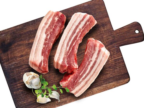 Frische Schweinebauch Streifen