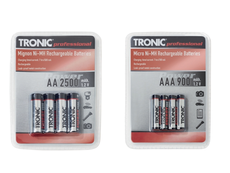 TRONIC Ni-MH Rechargeable Batteries