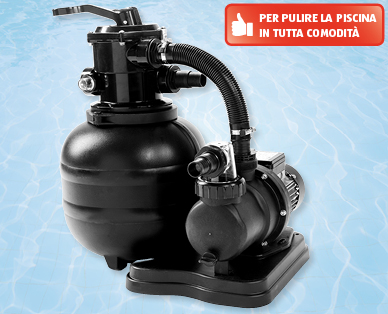 Impianto di filtrazione a sabbia per piscine