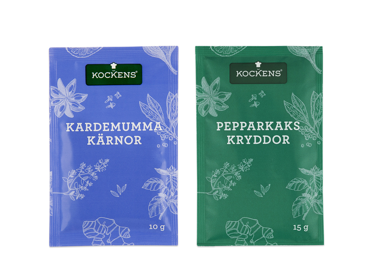 PEPPARKAKSKRYDDOR 15 G/KARDEMUMMA 10 G