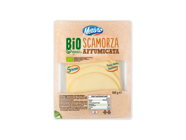 Organic Smoked Scamorza Cheese Slices