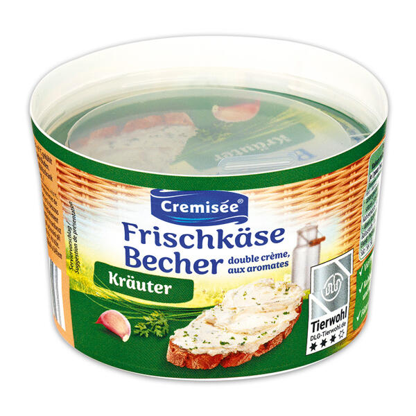 Frischkäse Becher