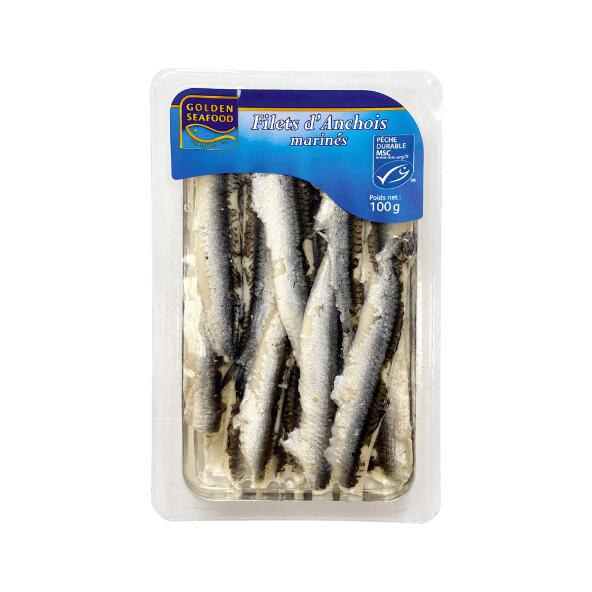 GOLDEN SEAFOOD(R) 				Filets d'anchois marinés