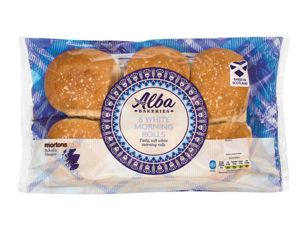 Alba Bakeries 6 White Morning Rolls