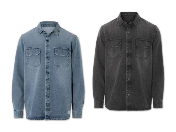 Herren Jeanshemd