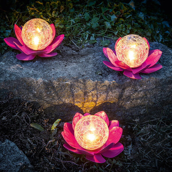 LED-Solar Lotusblume