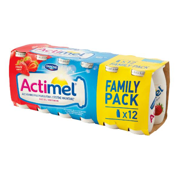 Actimel fraise, 12 pcs