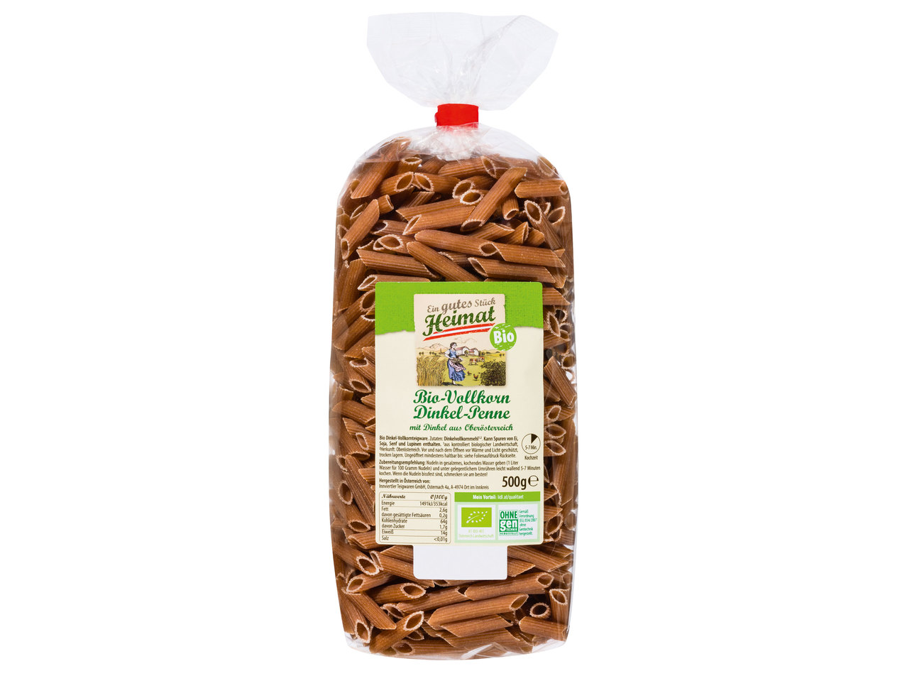 EIN GUTES STÜCK HEIMAT Bio-Dinkel-Vollkornteigware