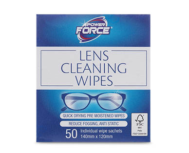 Lens Cleaning Wipes 50pk or Refresher Wipes 15pk
