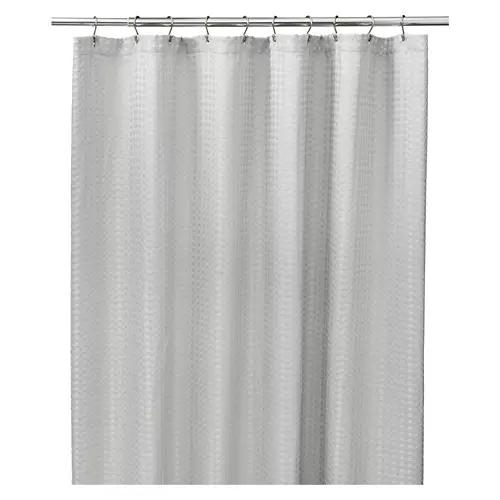 72" x 72" Luxury Shower Curtain - Gray Waffle