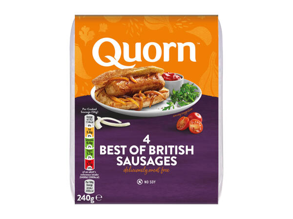Quorn 4 Best of British Meat-Free Sausages