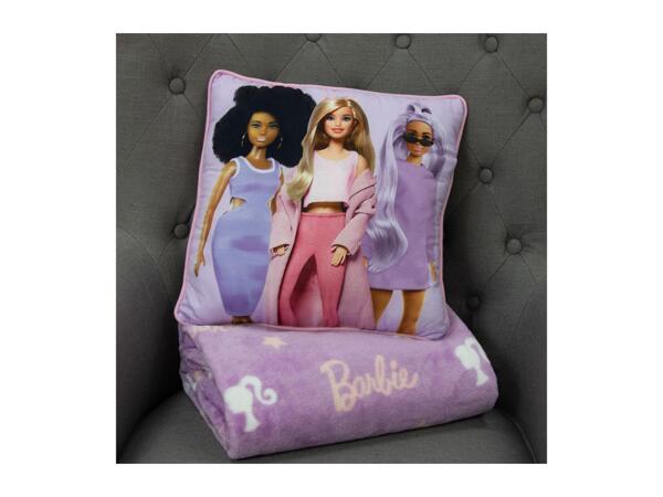Barbie Purple Fleece Blanket & Cushion