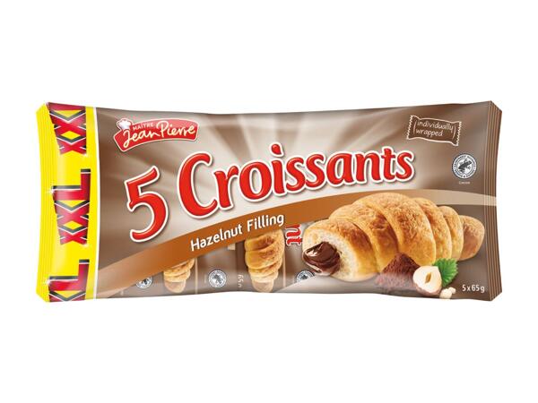 XXL Croissants with Hazelnut Filling