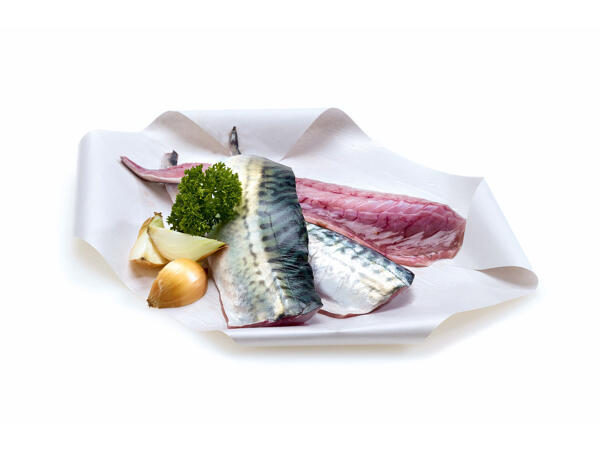 Filets de maquereau sur peau