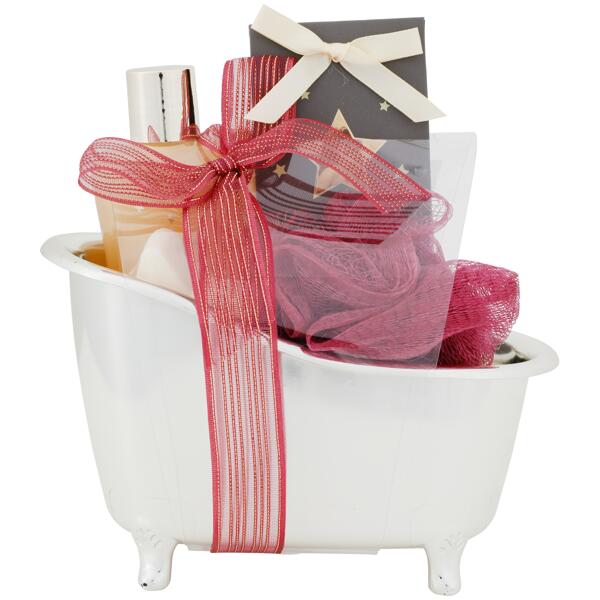 Coffret cadeau dans une mini-baignoire
