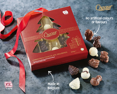 CHOCEUR CHRISTMAS CHOCOLATE FIGURINES 250G