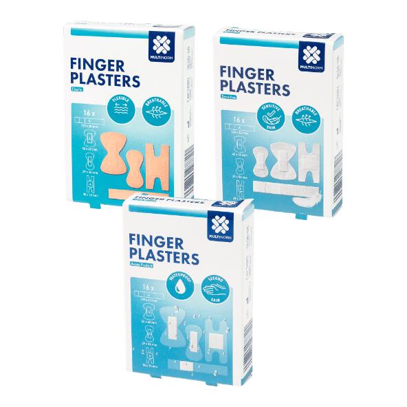Multinorm(R) 				Pansements pour doigts, 16 pcs