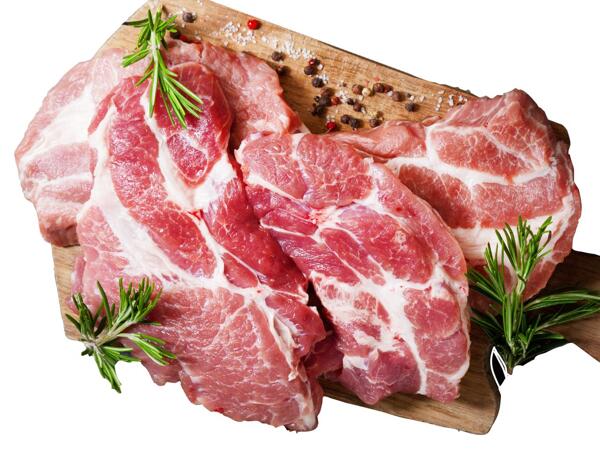Frische Schopfkoteletts vom Schwein