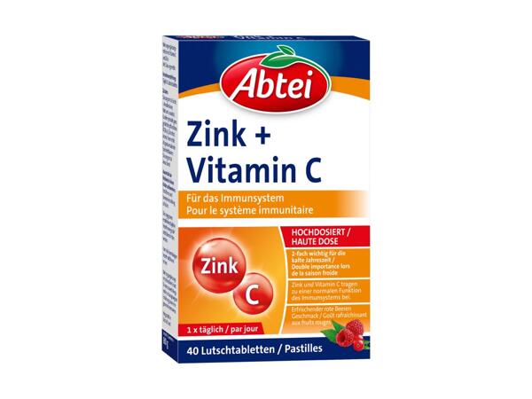 Pastilles de zinc et vitamine C Abtei