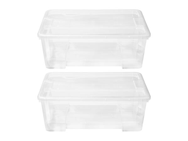 W5 Storage Boxes With Lid - 2 Pack