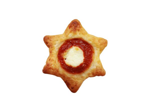Star shaped mini pizzas