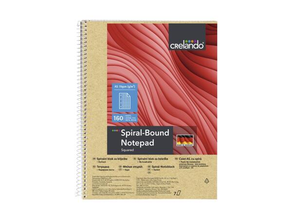 CRELANDO(R) Notesblok med spiralryg