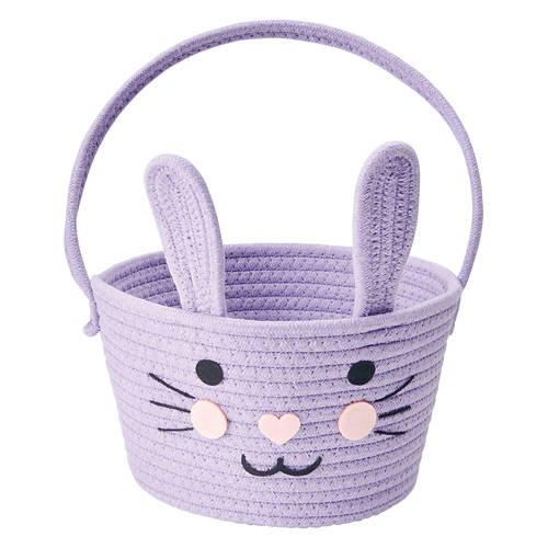 Character Rope Easter Basket - Purple Bunny