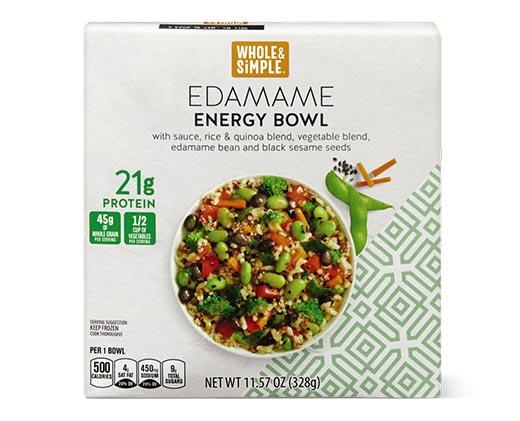 Whole & Simple 
 Tahini & Chickpea or Edamame Protein Bowl