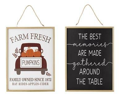 Huntington Home 
 Fall Reversible Wall Sign