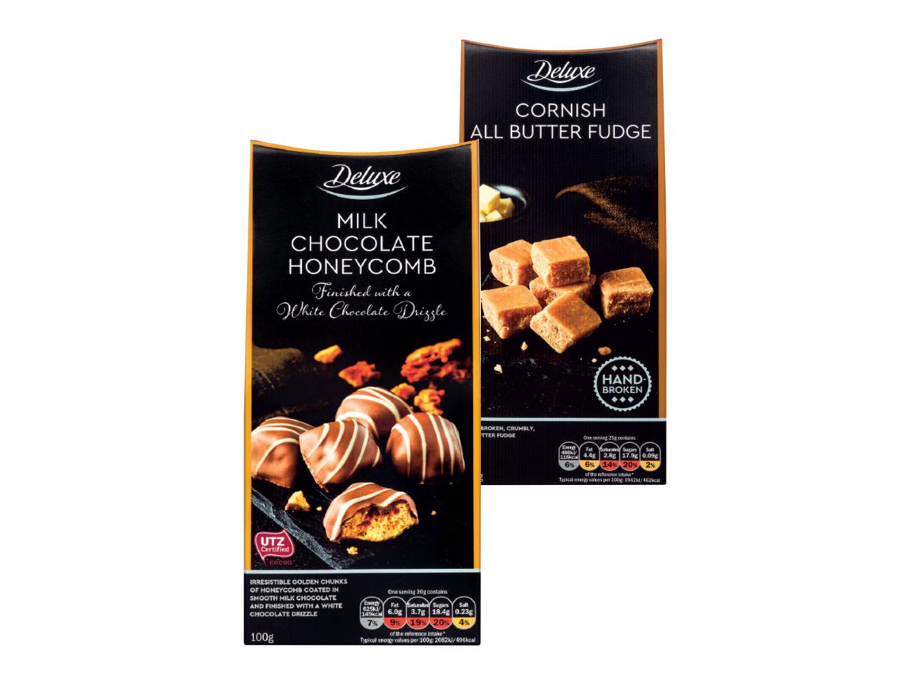 DELUXE Milk Chocolate Honeycomb/ Butter Fudge Fudge