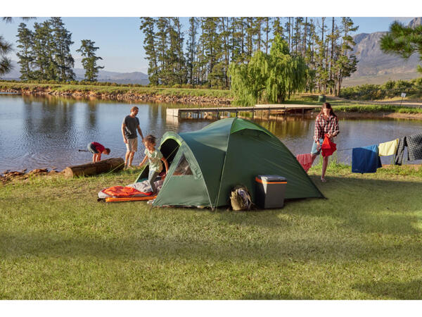 4 Person Darkened Interior Double Roof Dome Tent