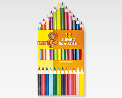Matite colorate "Jumbo" LEON