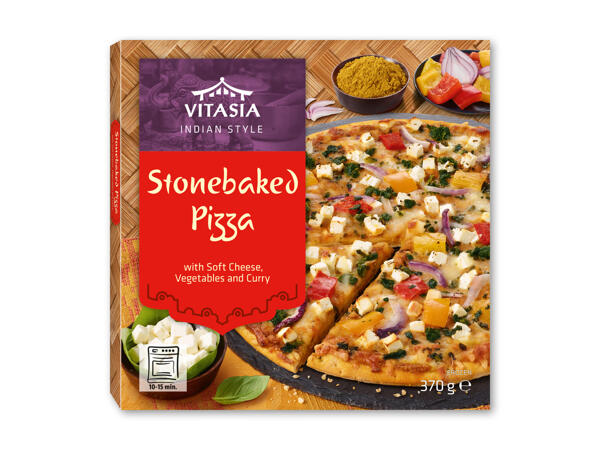 Indisk inspireret pizza