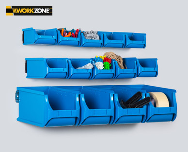 WORKZONE Sichtboxen-Set, 17-teilig