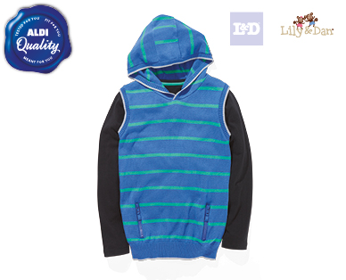 BOYS KNIT VEST AND T-SHIRT SET
