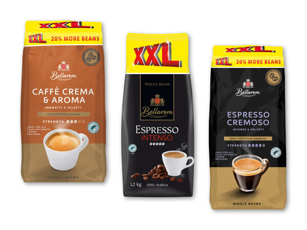 Café crema, espresso eller intenso hele bønner