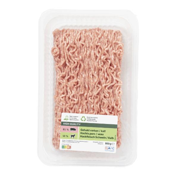 Schweine-und Kalbshackfleisch