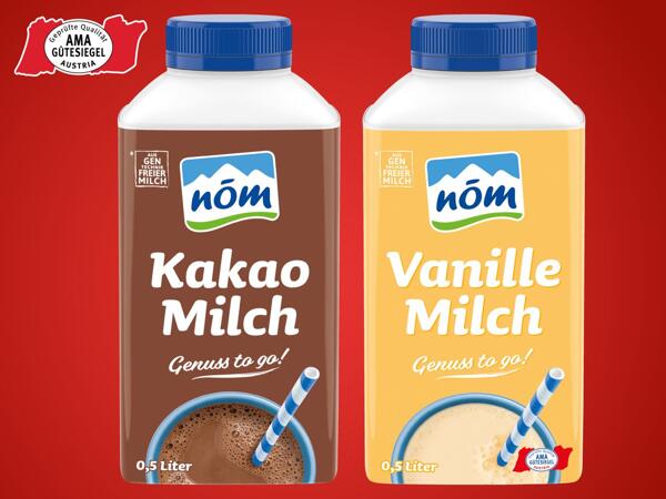 Kakao- oder Vanille-Milch