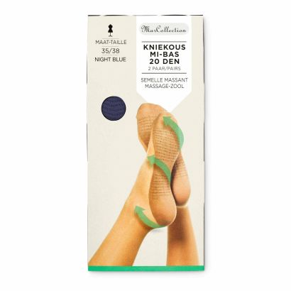 Kniestrümpfe für Damen, 2 Paar
