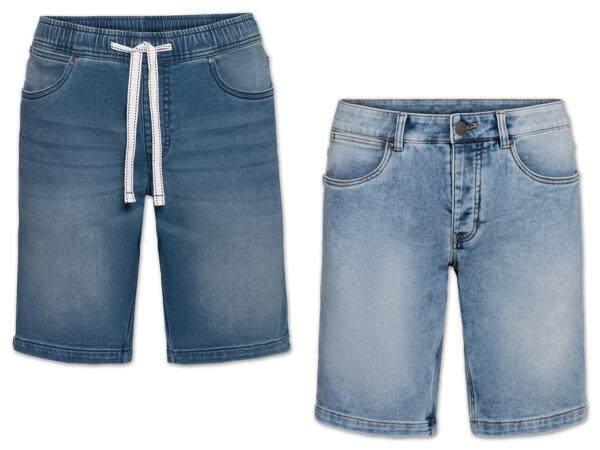Herren Sweat-Denim-Shorts