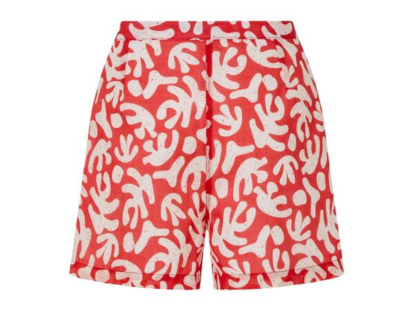 Esmara Ladies' Red/White Shorts