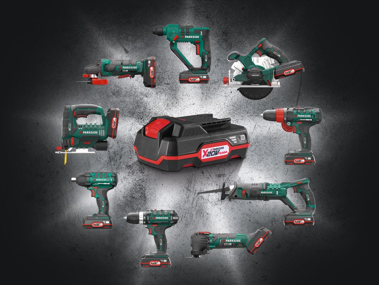 Parkside 20V Li-Ion Battery & Charger1