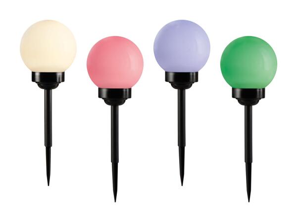 LED-kuglelampe med solceller