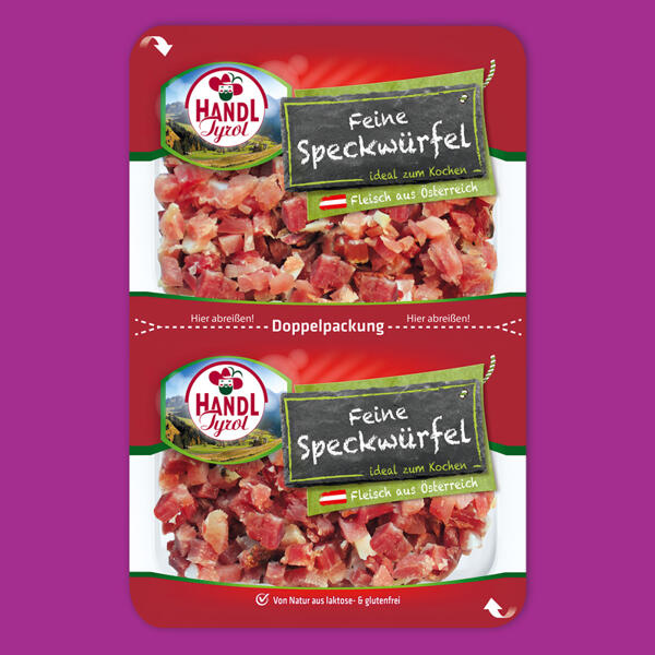 Feine Speckwürfel