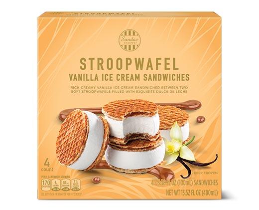 Sundae Shoppe 
 Vanilla Stroopwafel Ice Cream Sandwiches