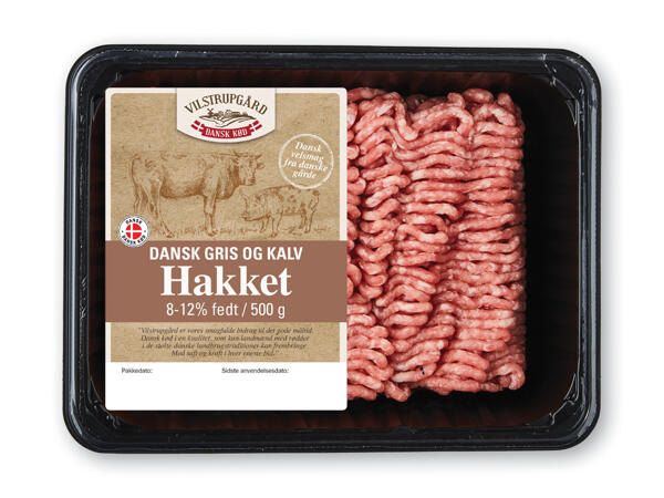 Dansk hakket gris eller gris og kalv