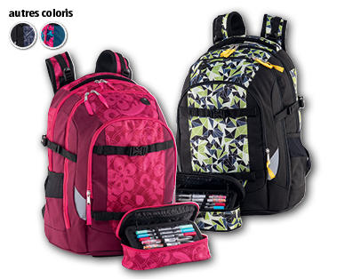 Sac à dos pour l'école avec trousse