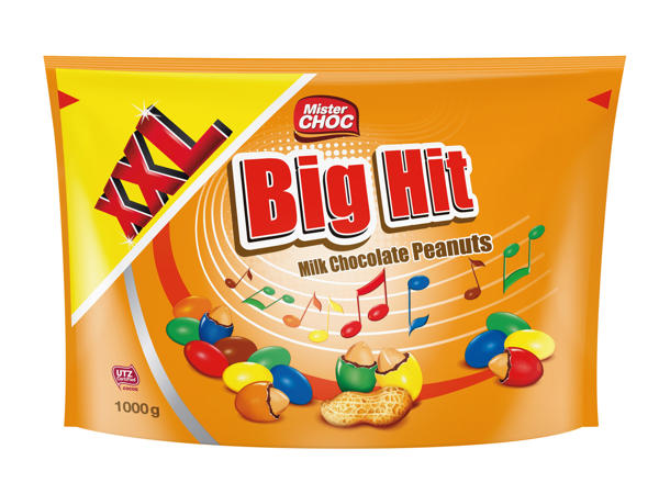 Cacahuètes enrobées de chocolat XXL