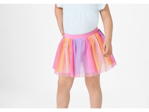 Girls' tulle skirt with shorts