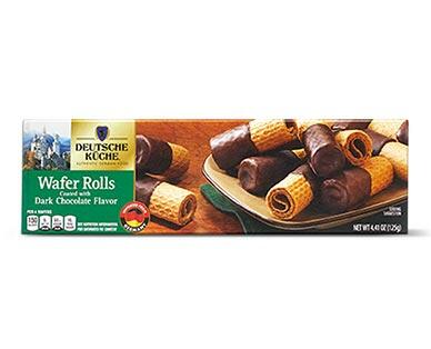 Deutsche Küche 
 Dark or Milk Chocolate Wafer Rolls